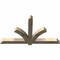 Ekena Millwork Redmond Rough Sawn Timber Gable Bracket, Douglas Fir, 60"W x 35"H x 4"D x 4"F, 14/12 Pitch GBW060X35X0404RED00RDF - alternate 3